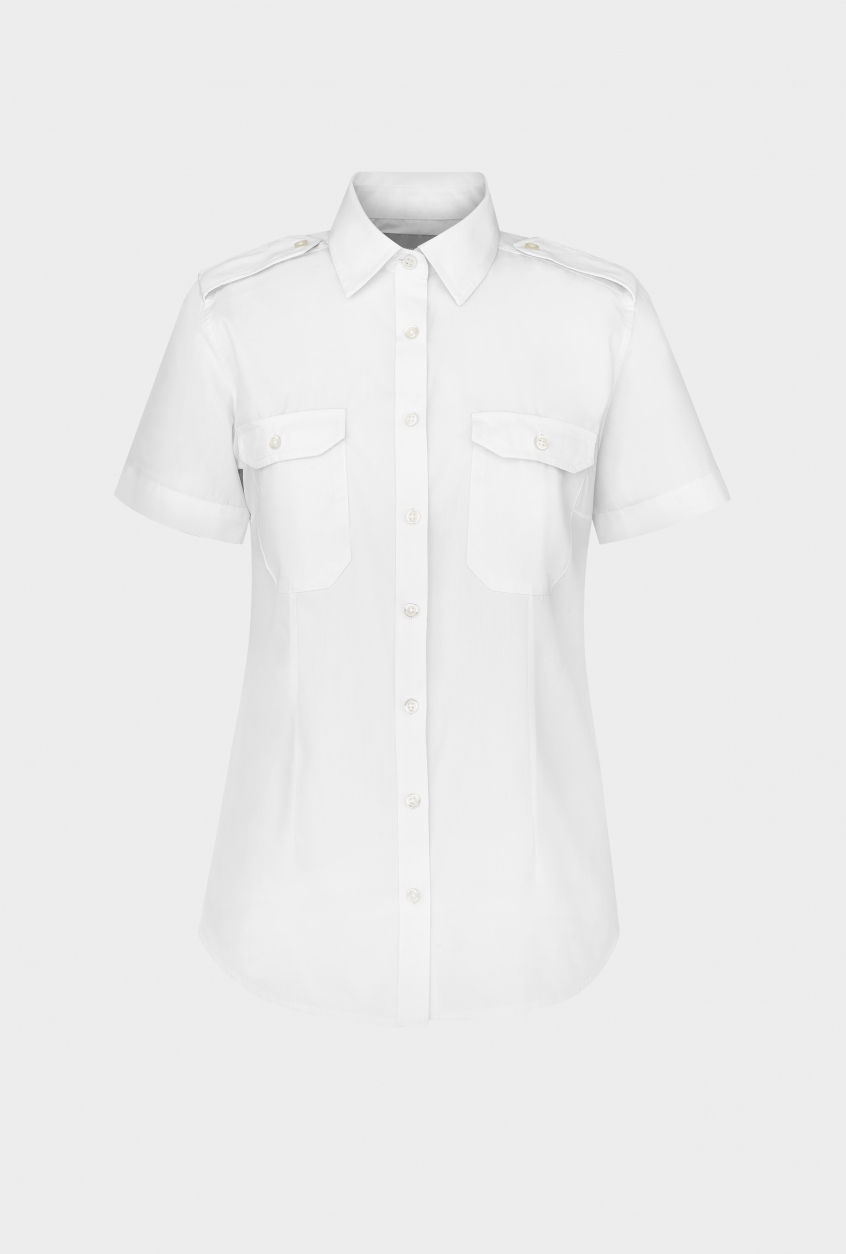Ladies pilot shirt Sofia, short sleeve