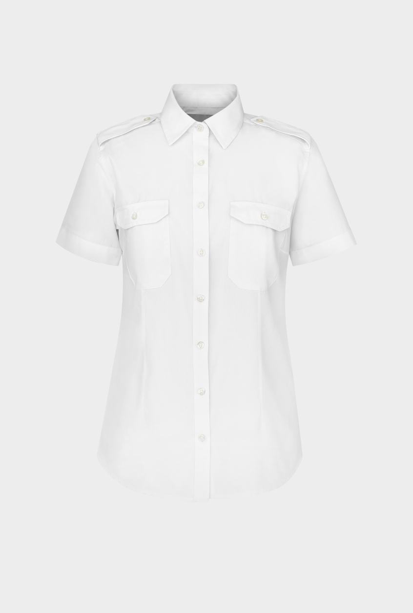 Ladies pilot shirt Sofia, short sleeve