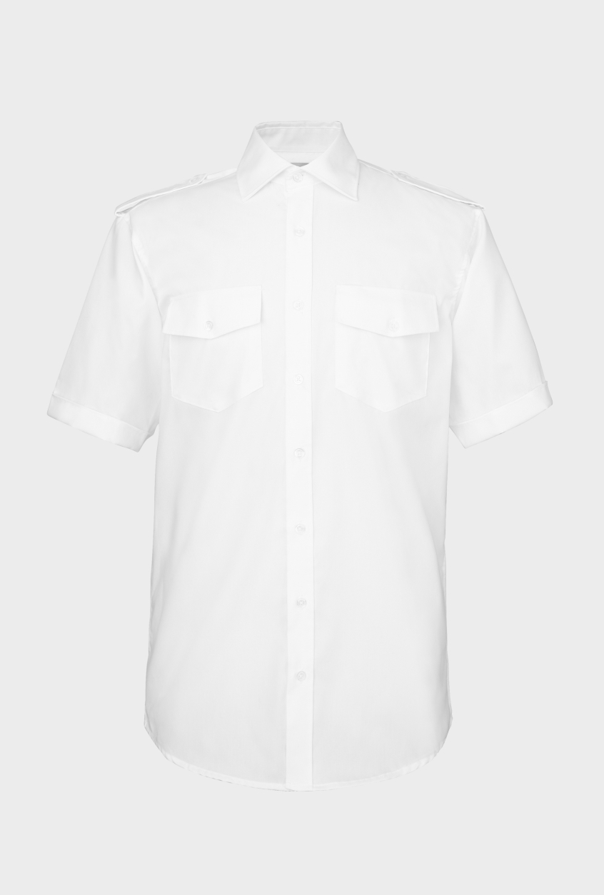 Men's pilot shirt Jens, short sleeve