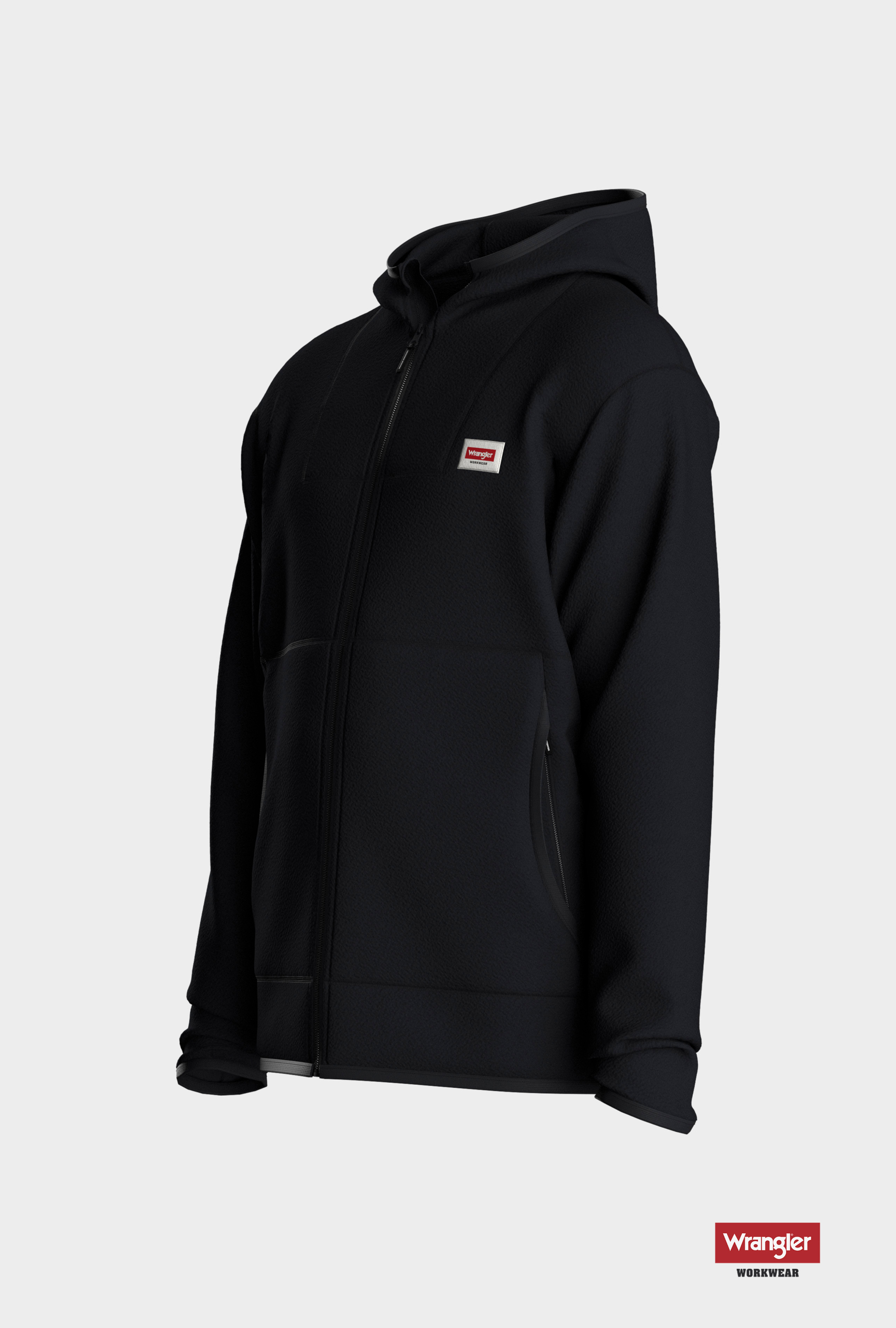 Fleecejacka med luva Herr Wrangler Workwear