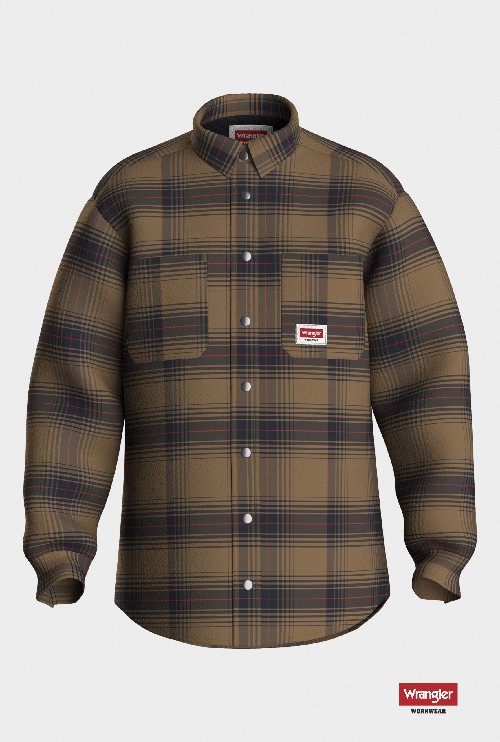 Men's Padded Shirt Jacket Wrangler Workwear