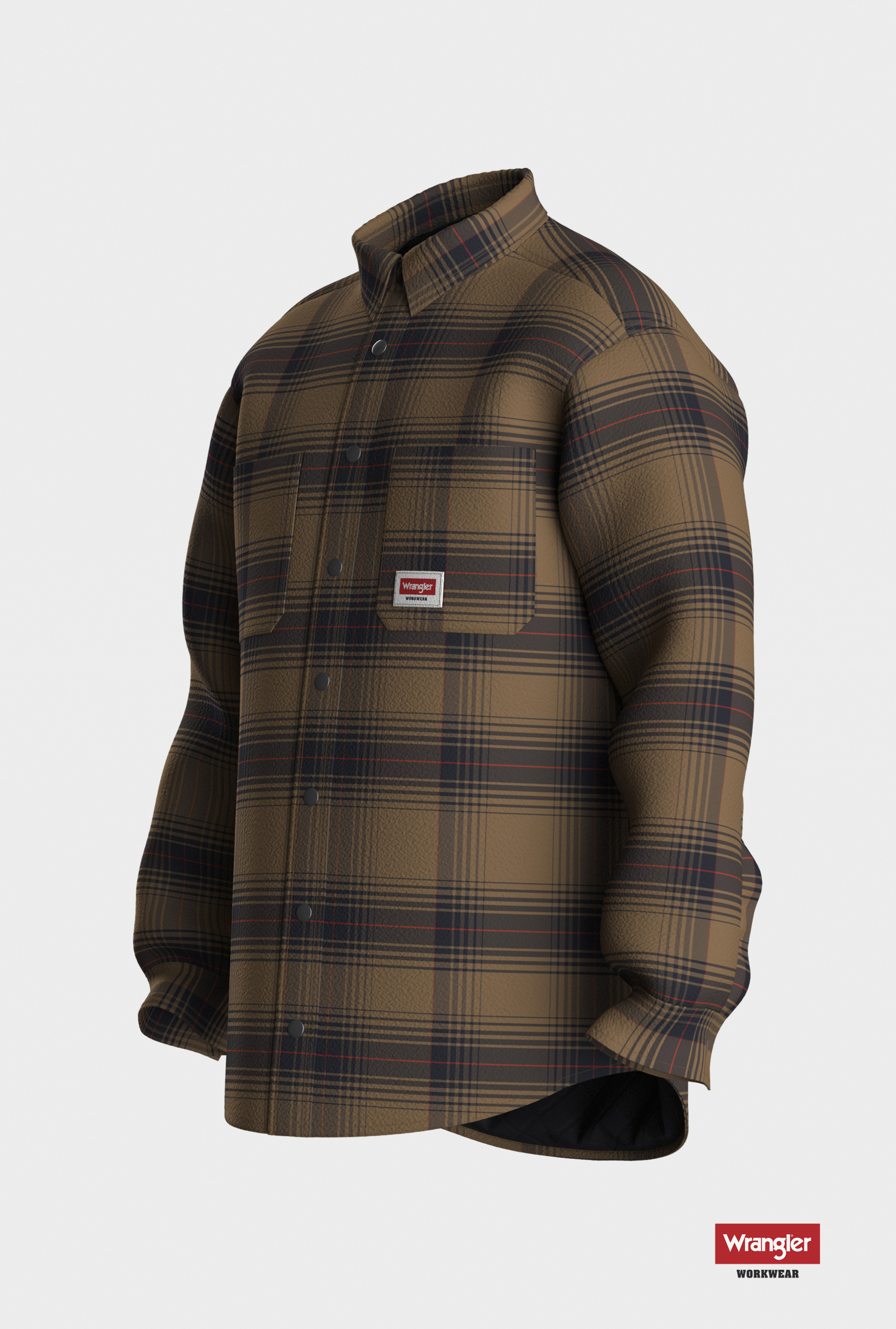 Men's Padded Shirt Jacket Wrangler Workwear