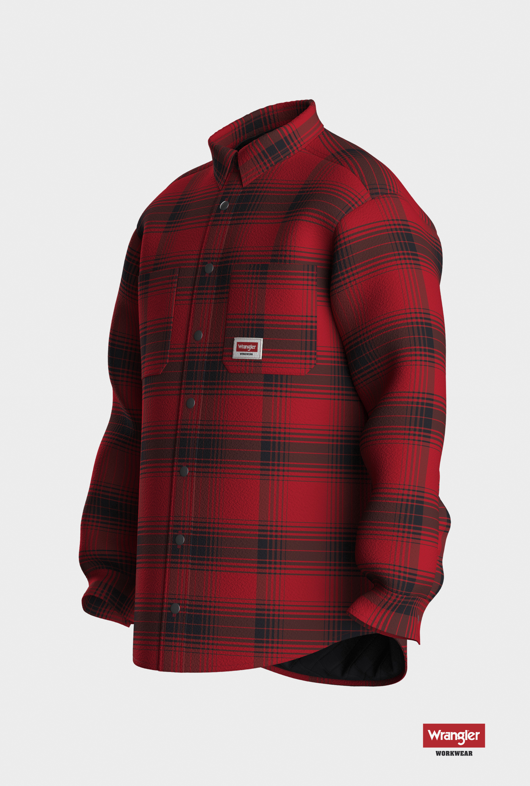 Men's Padded Shirt Jacket Wrangler Workwear